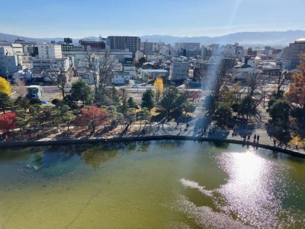 天守閣からの眺めもよかった